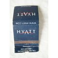 Matchbook Cover Hyatt ref.1