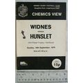 1979 programme Widnes v. Hunslet, John Player T...
