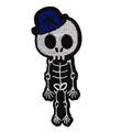 Cute Skeleton Boy Fun Iron on Patch Badge Decor...
