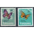 Butterflies: 40c & 70c - Tanzania 1973 - NM H -...