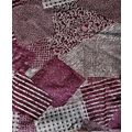 Burnt Maroon faux patchwork Fabric 2 1/4 yard #450