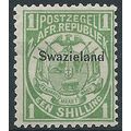 Swaziland 1889 SG3 1/- Green Mounted Mint . ..