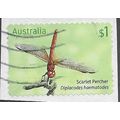 AUS 2017 $1.00 (S/A) 'DRAGONFLIES -SCARLET' (ON...