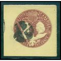 Used U349 2c Columbus and Liberty Fine Cut Squa...