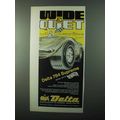 1971 Delta 784 Supreme Tire Ad - Wide & Quiet