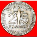 GOLD DFISH FRANCE: FRENCH WEST AFRICA ★ 25 FRAN...