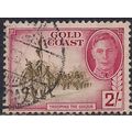 Gold Coast 1948 KGV1 2/-d Green & Magenta SG 14...