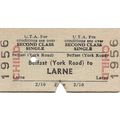 U.T.A. Edmondson Ticket - Belfast York Road to ...