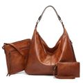 Women Shoulder Bags Tote Satchel Hobo 3pcs Purs...