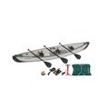 Sea Eagle Canoe TC16 Wood/Web Seats Electric Pu...