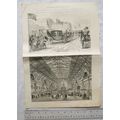 1886 engravings The Queen at The Liverpool Exhi...