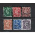 GB.1941-42 Definitive set of 6.Fine Used.Jul25