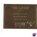 STAR TREK THE ORIGINAL SERIES 'GOLD PLAQUE' car...