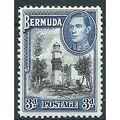 Bermuda 1941 SG114a 3d Black & Deep Blue Mounte...