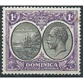 Dominica 1923 SG72 1d Black & Bright Violet Mou...
