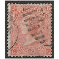 1865 SG94 4d Vermilion Plate 7 Check Letters "G...