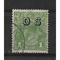 Australia.O129 1d Green.Offical Stamp.Fine Used...