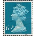 GB, Queen Elizabeth Machin, cerulean blue 1974,...