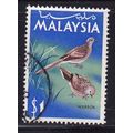 MALAYSIA 1965 BIRDS $1 USED SG24