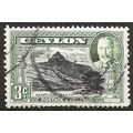 Ceylon 1935 SG369 3c Black & Olive-Green Fine Used