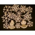 Viintage Hand Croceted Christmas Sowflakes and ...