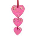 Pink Heart Hanging Plaque Mum love you to the m...