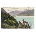 CASTLE, CHATEAU DE CHILLON, LAKE GENEVA, SWITZE...