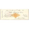New York Avon Cancelled Check State Bank of Avo...
