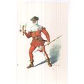 A LATE MIDDLE AGES Royal Messenger unused vinta...