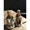 Pair Of Eldelry Figures