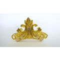 Medium bright gold triangle metal victorian sty...