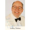 Geoffrey Durham TV Magician Actor Hand Signed P...