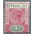St Helena 1892 SG10 4c Carmine & Green. Mounted...