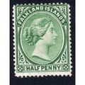 Falkland Islands Sg16 1891 ½d GREEN Mounted Min...