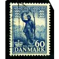DENMARK 1953 SG 396 60 ORE BLUE SOLDIERS STATUE...