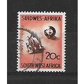 SouthWestAfrica.SG183 20c Topaz.Fine Used.May21a