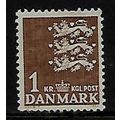 DENMARK 1946 ARMS 1K BROWN SG 346 M / MINT