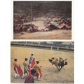 Bullfighter Falling Of Bull Beating Figher Bein...
