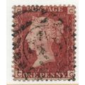 sg43 1d red plate 190 fine used " C C " (reds)
