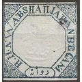 Bhopal (IFS) 1881 SG20 2a Blue FIller (hole) Mo...