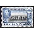 Falkland Isl Sg151 21/2d Black & Brt blue m/min...