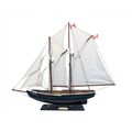 Wooden Bluenose Model Sailboat Decoration 24""