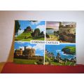 CORNISH CASTLES used postcard by John Hinde 198...