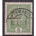 Austria 1918 BOHM LEIPA POSTMARK on Imperial Cr...