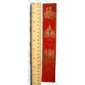 Vintage: red leather bookmark - Lincoln Cathedral