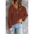 Hollow-out Back Sweater with Tie