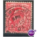GB stamps 1902-10 KEV11 - 1d SG219 Shrewsbury 2