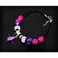Fully Loaded Leatherette Bracelet Faux Pearl Ch...