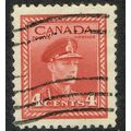 Canada 1942 War Effort 4c Carmine Lake SG380 GU