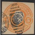 1900's Cutout 5 Ct. Orange - fine used (o)